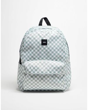Vans – old skool – karierter rucksack - Grau