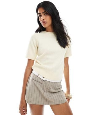 New Look Knitted T-shirt - White