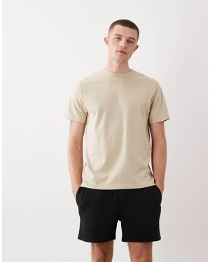 ASOS Essentials Slim Fit Jersey Shorts - Natural