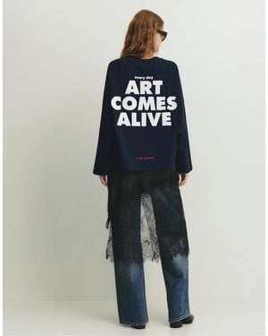 Pull&Bear The Met Blue T-shirt