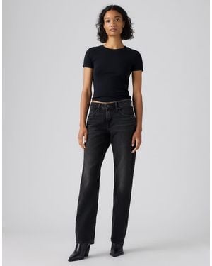 Levi's Vaqueros Rectos De Talle Bajo En - Azul
