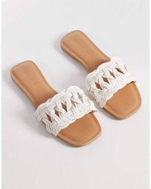 ASOS Faina Weave Flat Sandal - Natural