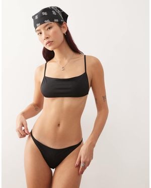 Weekday Mix & Match Tanga Bikini Bottom - Natural