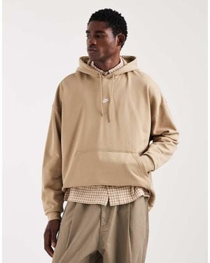 Nike Club French Terry Oversized Hoodie - Natural