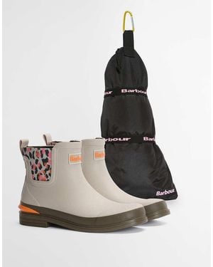 Barbour Abbeyfield Packable Ankle Wellingtons - White