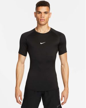 Nike Nike – pro training – körperbetontes t-shirt - Schwarz