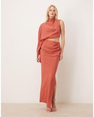 white christmas dresses Rent ASOS DESIGN Midi Dress With Batwing Sleeve And Wrap Waist In Scatter  Sequin main image 1