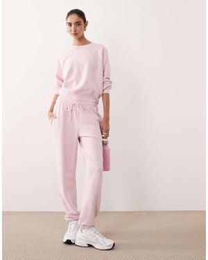 Abercrombie & Fitch Ypb Cinch Bottom Terry Joggers Co-Ord - Pink