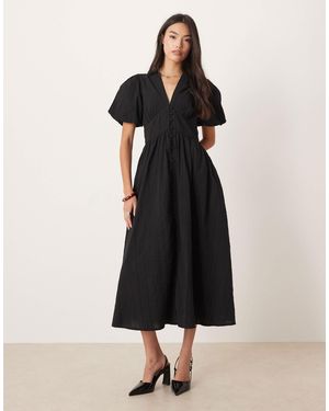 puff dress midi No Limits Green Smocked Midi Dress – Shop the Mint