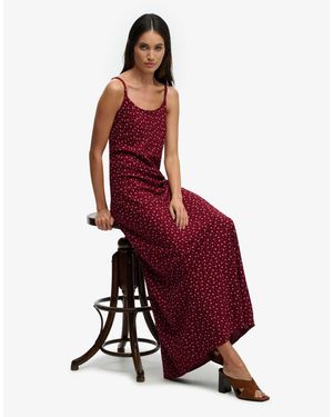 Superdry – camisole-maxikleid - Rot