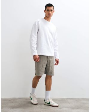Only & Sons Ensemble short texturé en mélange - Blanc