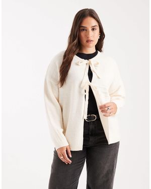 Vero Moda – vorne gebundene jacke - Natur