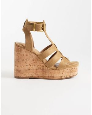 ASOS Tova Caged T-bar Wedges - Metallic