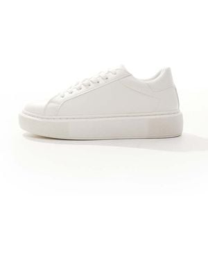 Jack & Jones Faux Leather Trainer - Brown