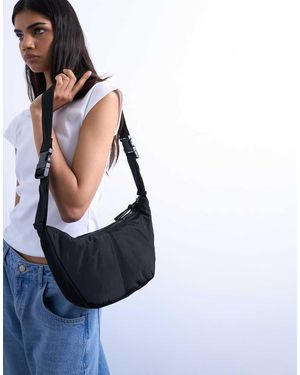 TOPSHOP Bandolera Negra De Nailon Carrie De - Negro
