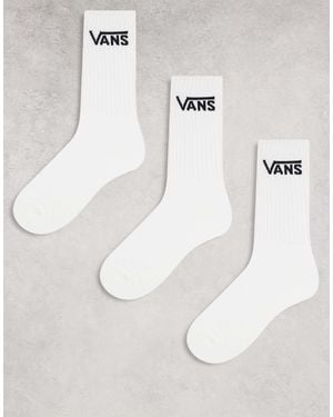 Vans – 3er-pack klassische crew-socken - Natur