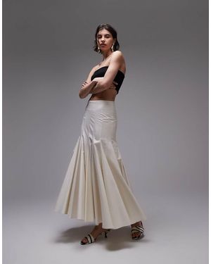 ASOS Maxirok Met Verlaagde Taille En Stroken - Grijs
