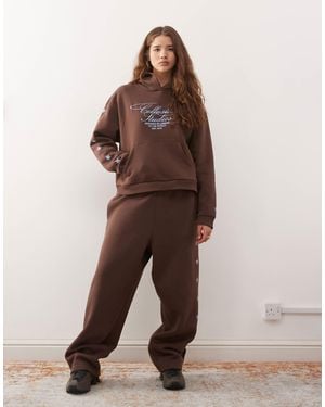 Collusion Star Logo Hoodie - Brown