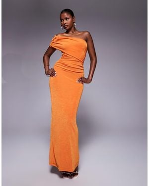 Aria Cove Double Layered Slinky Multiway Bodycon Maxi Dress - Blue
