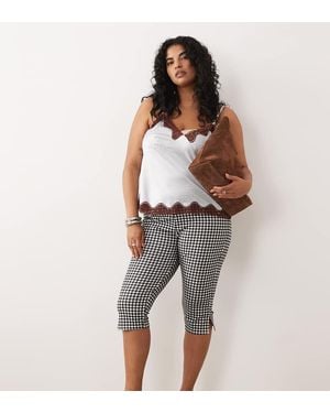 ASOS Asos Design Curve Jersey Capri legging - Grey
