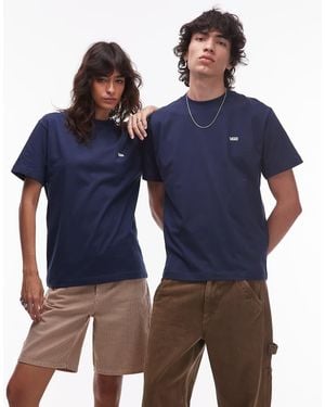 Vans Left Chest Logo Regular Fit T-Shirt - Blue