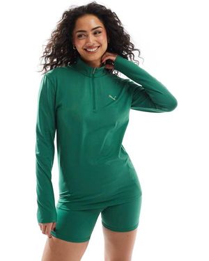 PUMA Sudadera Con Media Cremallera Evolve Training De - Verde