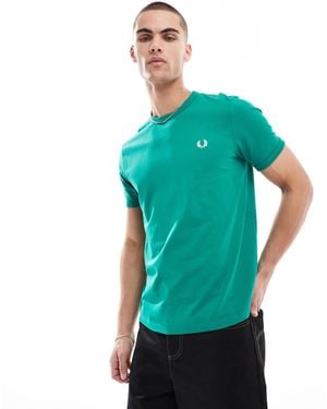 Fred Perry – es ringer-t-shirt - Grün