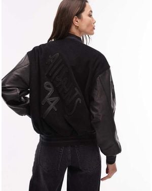 AllSaints Versity Bomber - Black
