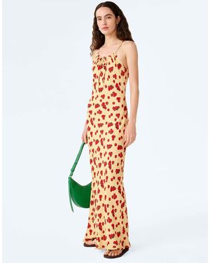 OMNES Dresses Cecile Crepe Midi Slip Dress - White
