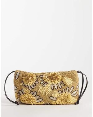 ASOS – clutch mit rahmen und blumenverzierung - Mettallic