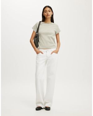 Cotton On 90S Baby Tee - White
