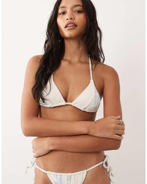 Dippin' Daisy's Dippin Daisys Bridal Contrast Triangle Bikini Top - Brown