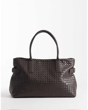 Gina Tricot Braided Square Tote Bag - Black