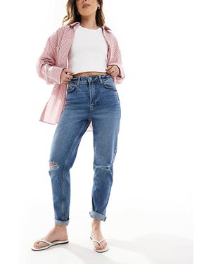New Look – mom-jeans - Blau