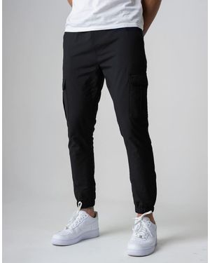 French Connection Nylon Tech Cuffed Cargo Trousers - Black