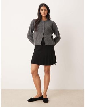 Jdy Pleated Knitted Skirt - Natural