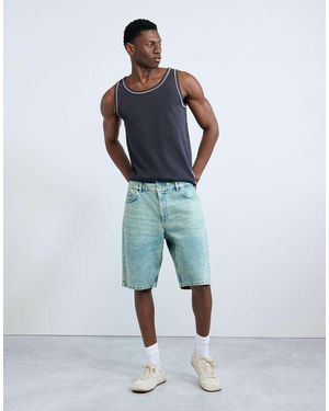 Desigual Hybrid Denim Bermuda - Blue