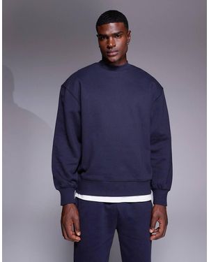 ASOS Premium Heavyweight Oversized Sweatshirt - Blue