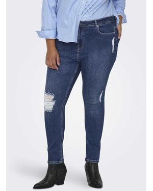ONLY – skinny fit denim-jeans - Blau