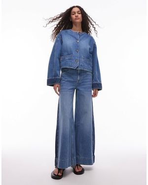 & Other Stories – weit geschnittene jeans - Blau