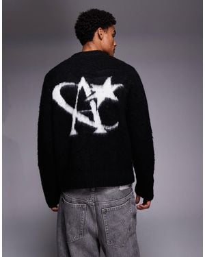 ADPT – oversize-strickpullover - Grau