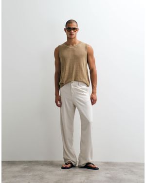 ASOS baggy Linen Blend Pants - Multicolor