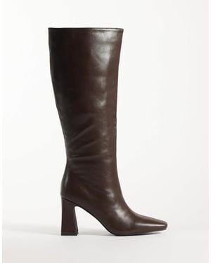 Raid Emarra Block Heel Knee Boots - Brown
