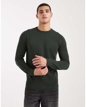 Fred Perry Pique Knitted Jumper - Black