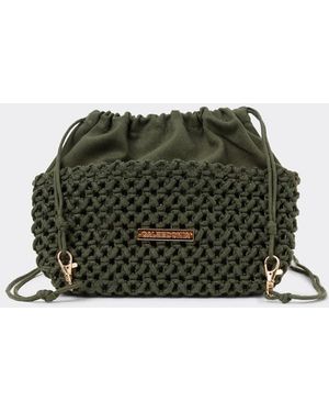 Calzedonia Knitted Mini Bag - Green
