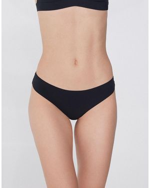 Tezenis Laser Cut Brazilian Briefs - Black