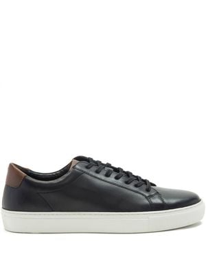 Thomas Crick Evers Casual Leather Trainers - Black