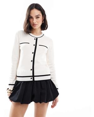 Morgan – strickjacke - Weiß