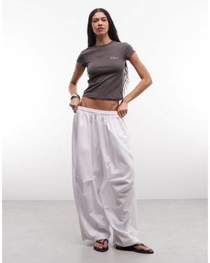 Collusion Xl baggy jogger Nylon - White