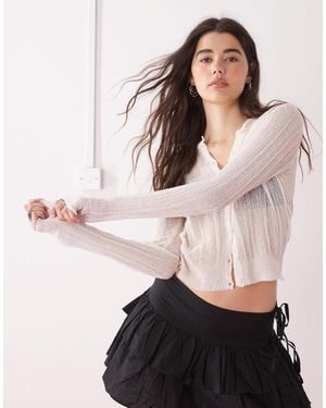 Collusion Gilet transparent en maille - crème - Neutre